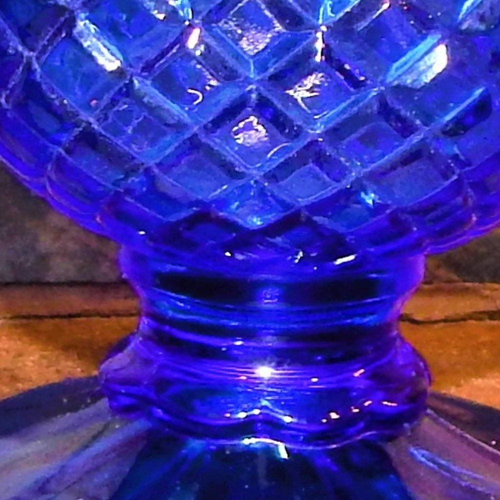 Vintage Avon Cobalt Blue WA Mt Vernon Creamer - Picture 2 of 8